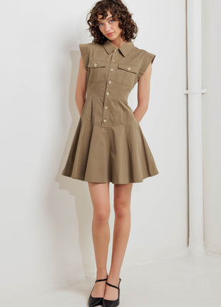 MISSION MUSE WOVEN MINI DRESS