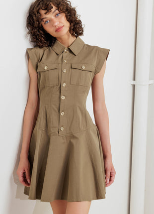 MISSION MUSE WOVEN MINI DRESS