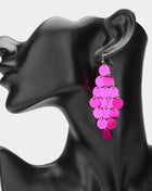 Sequin Chandelier Dangle Earrings