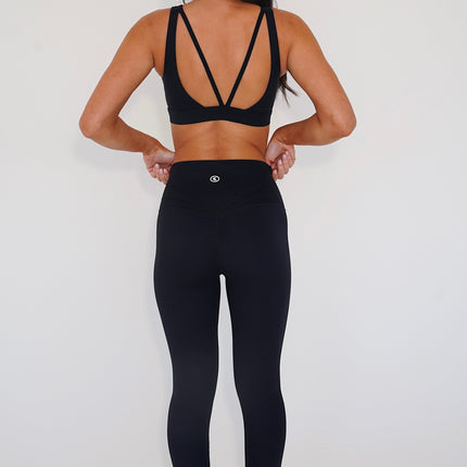 I am Beautifully Radiant Quick Dry Black Yoga Legging