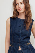 Indigo Icon Denim Vest Top