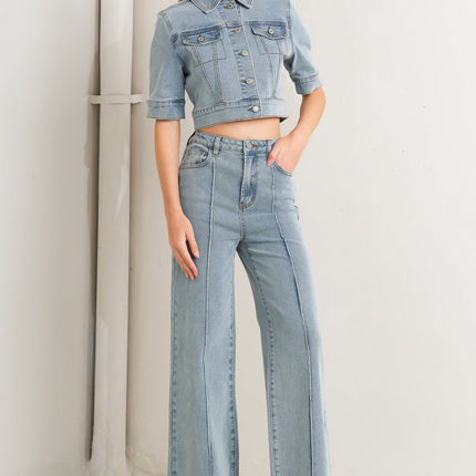 MODERN NEUTRAL DENIM JACKET