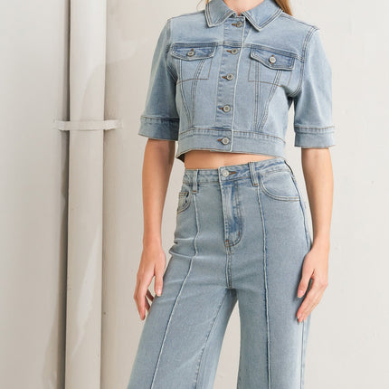 MODERN NEUTRAL DENIM JACKET