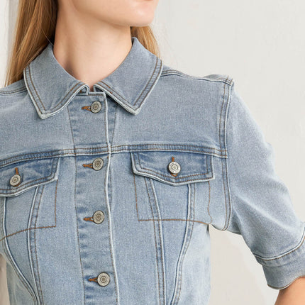 MODERN NEUTRAL DENIM JACKET