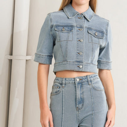 MODERN NEUTRAL DENIM JACKET