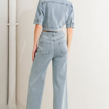 MODERN NEUTRAL DENIM JACKET