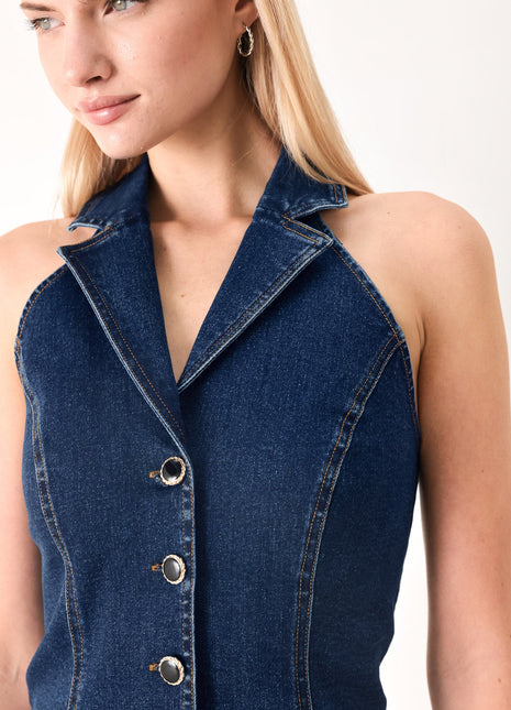 RUN THE CITY DENIM VEST