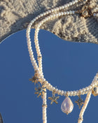 Eternal Afterglow Pearl Seashell Necklace Set