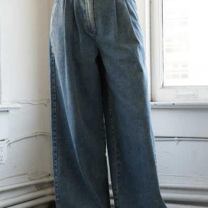 SOMEWHERE UP ABOVE DENIM PANTS