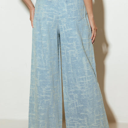 AIRY ROMANCE WIDE LEG DENIM PANTS