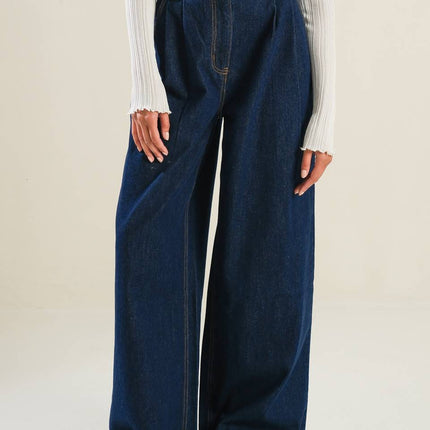 CRISP CANVAS DENIM PANTS