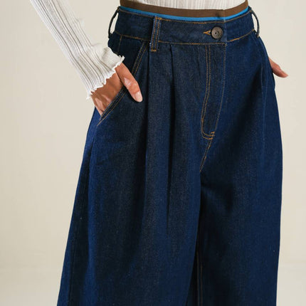 CRISP CANVAS DENIM PANTS