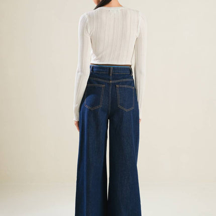 CRISP CANVAS DENIM PANTS