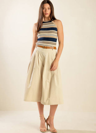 DRIFTING CURRENTS WOVEN CULOTTE PANTS