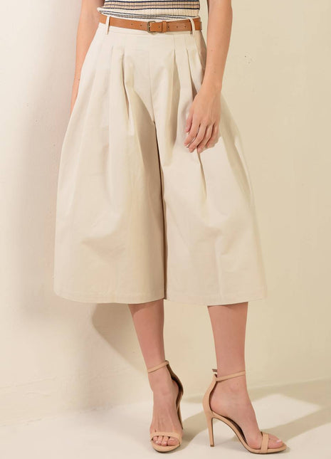DRIFTING CURRENTS WOVEN CULOTTE PANTS
