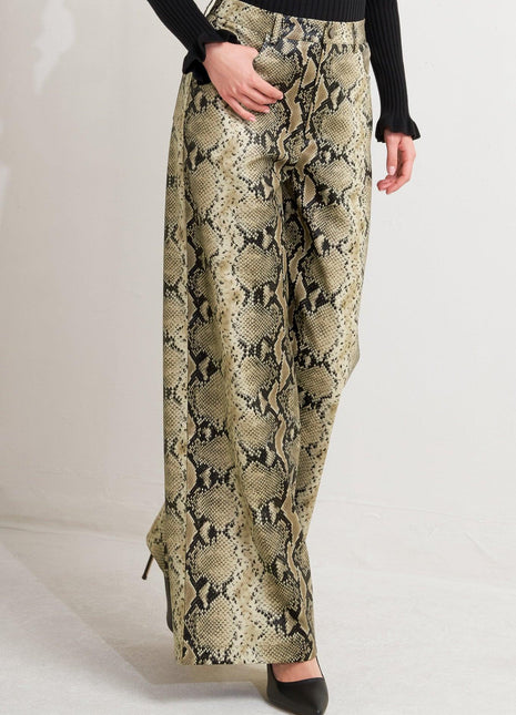 GLAM VENOM FAUX LEATHER PANTS