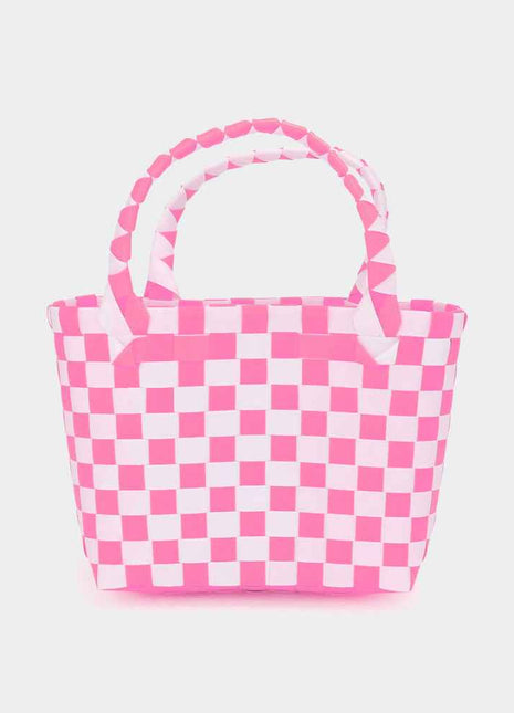 Basket Weave Mini Micro Tote Bag