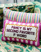 Fancy Needlepoint Pillow Needlepoint Furbish Studio