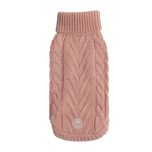The Chalet Pet Sweater - Blush Pink