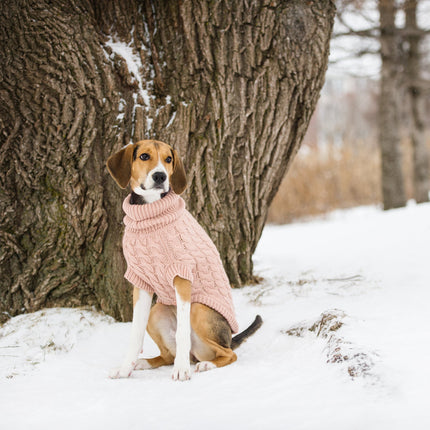 The Chalet Pet Sweater - Blush Pink