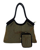 2Pcs Bling Shoulder Bag and Mini Pouch Bag Set