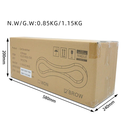 8 Shaped Double-Sided Cat Scratcher Lounger