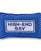 High End Gay Needlepoint Pillow