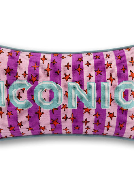 Iconic Needlepoint Pillow