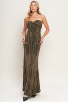 Sacred Promises Metallic Woven Maxi Dress
