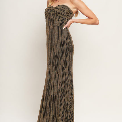 Sacred Promises Metallic Woven Maxi Dress