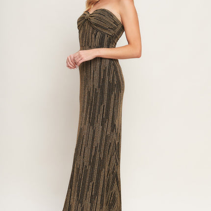 Sacred Promises Metallic Woven Maxi Dress