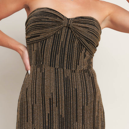 Sacred Promises Metallic Woven Maxi Dress