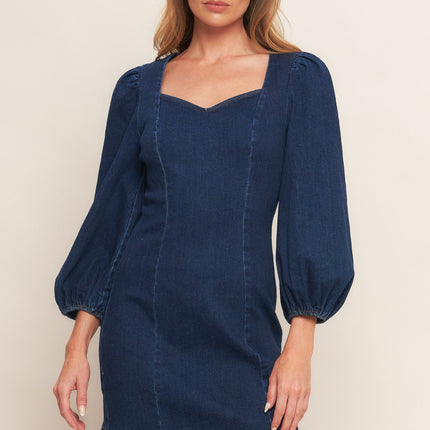 TIMELESS DENIM MINI DRESS