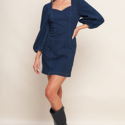 TIMELESS DENIM MINI DRESS
