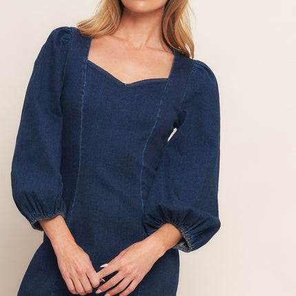 TIMELESS DENIM MINI DRESS