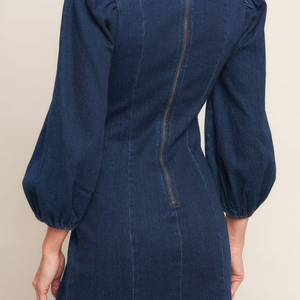 TIMELESS DENIM MINI DRESS