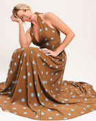 DOTTY LOVE WOVEN MIDI DRESS