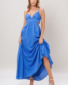 AZURE TEMPTATION WOVEN MAXI DRESS