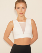 I Am Treasured Mesh Panel Quick Dry Butter White Bra