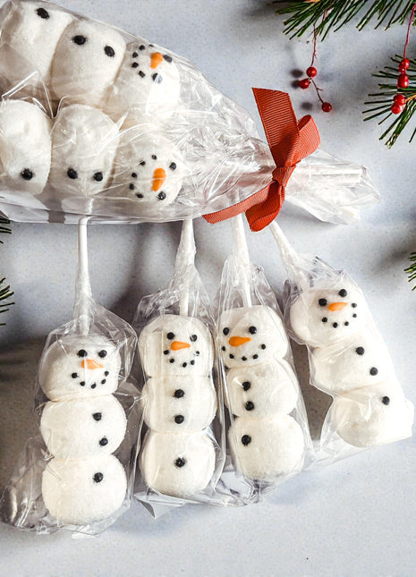 Snowman Marshmallow Kabobs