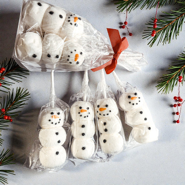 Snowman Marshmallow Kabobs