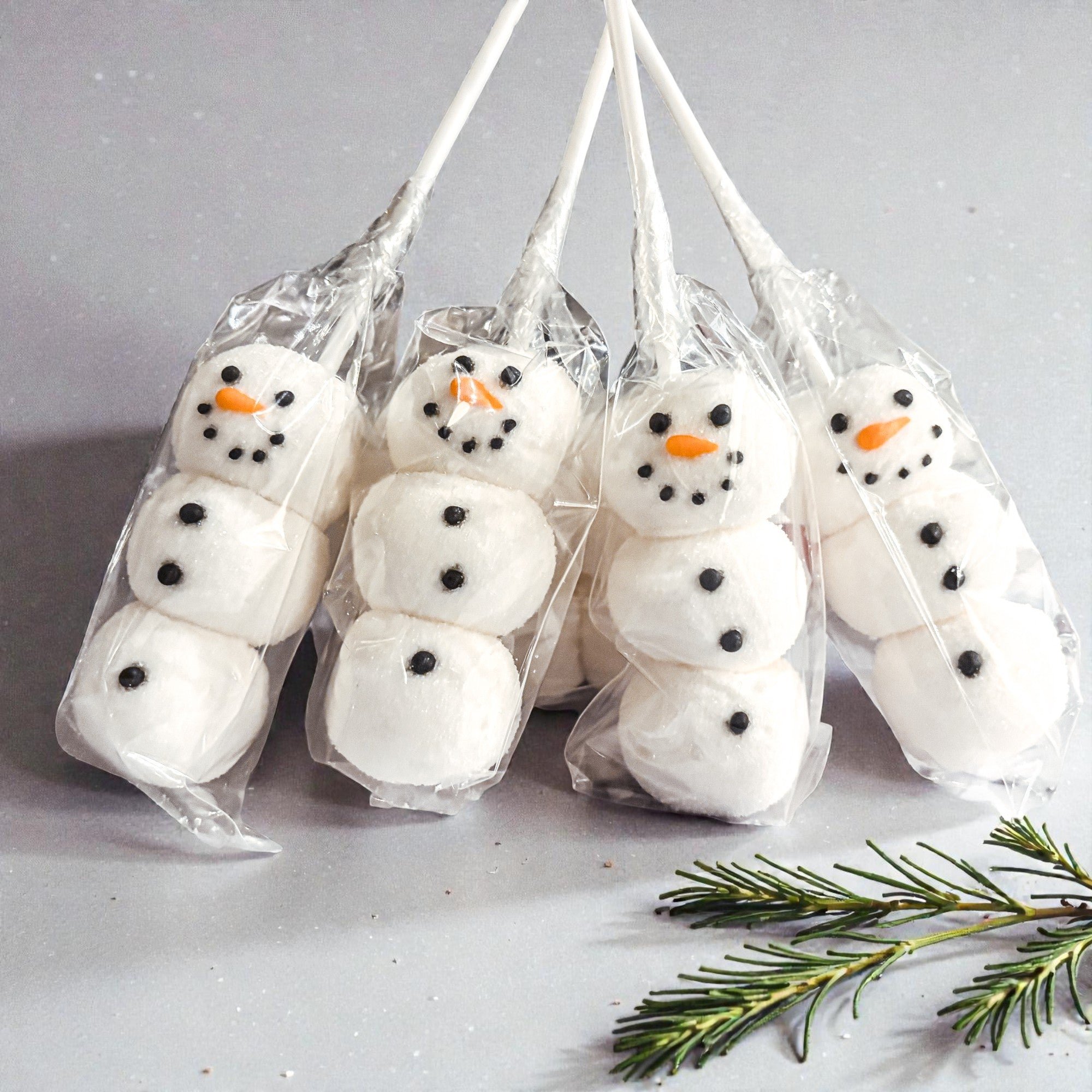 Snowman Marshmallow Kabobs