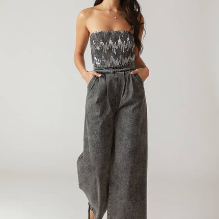 DELICATE TOUCH DENIM JUMPSUIT