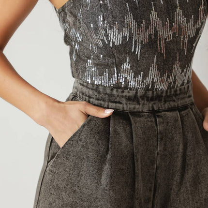 DELICATE TOUCH DENIM JUMPSUIT