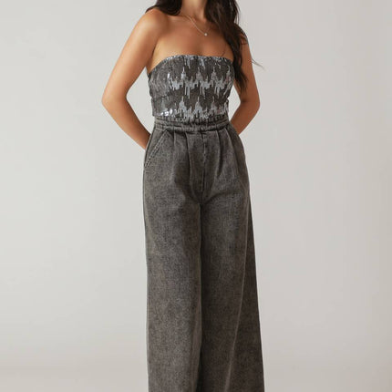 DELICATE TOUCH DENIM JUMPSUIT