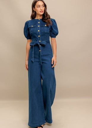 UTILITY QUEEN DENIM JUMPSUIT