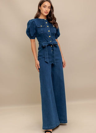 UTILITY QUEEN DENIM JUMPSUIT