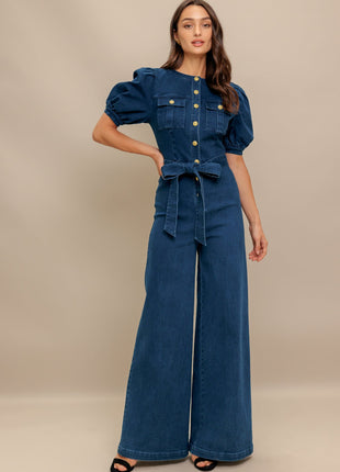 UTILITY QUEEN DENIM JUMPSUIT