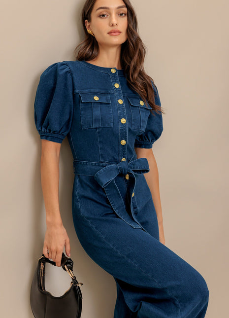 UTILITY QUEEN DENIM JUMPSUIT
