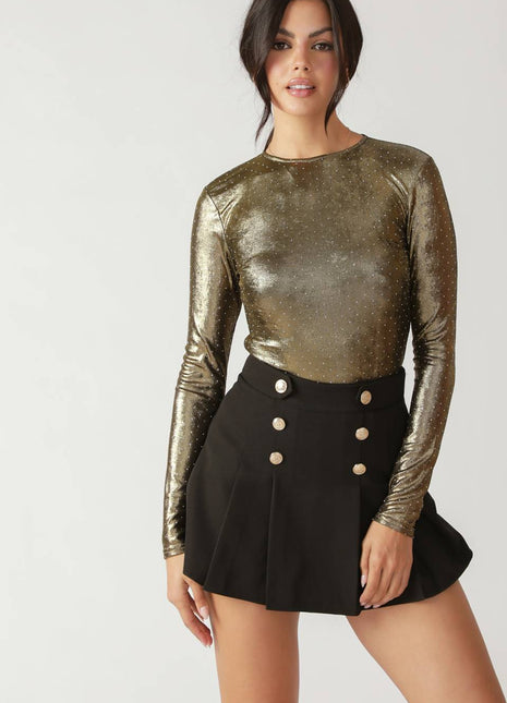LET'S RIDE EMBELLISHED BODYSUIT